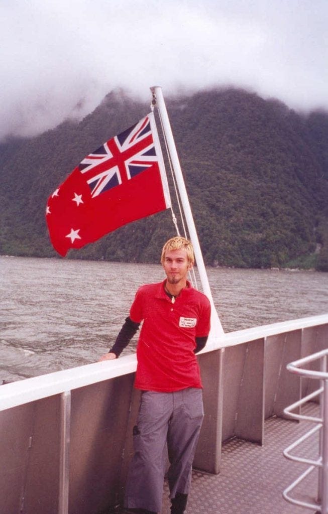 Boat ride at the end of the Milford Sound Track