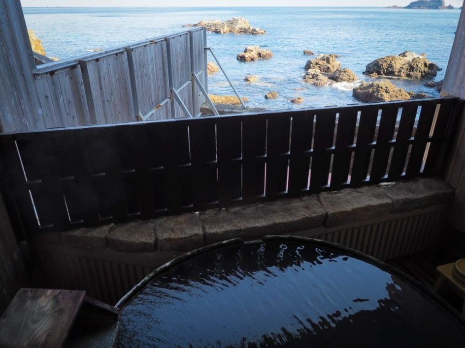 Cave hot spring at Bokido Bath in Urashima Hotel, Katsuura, one of the best hot springs in Wakayama