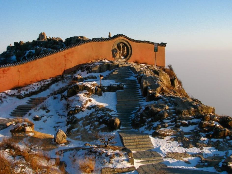 On the summit of Taishan