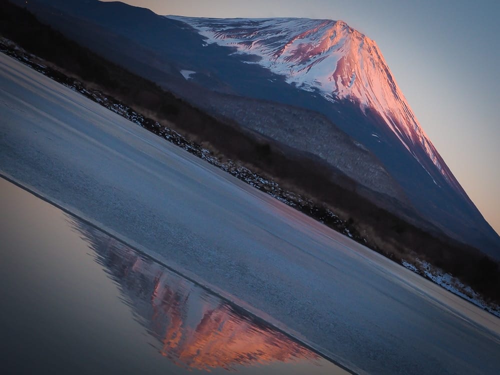 Mt. Fuji, shot from Shojiko