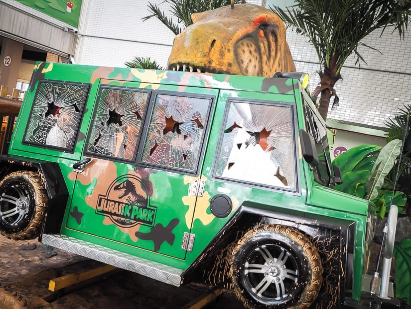 Jurassic Park ride at Children's Amusement Park Taipei