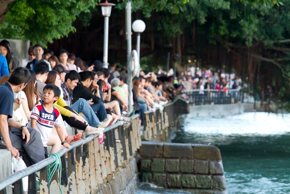 Riverside promenade, Danshui, Taiwan