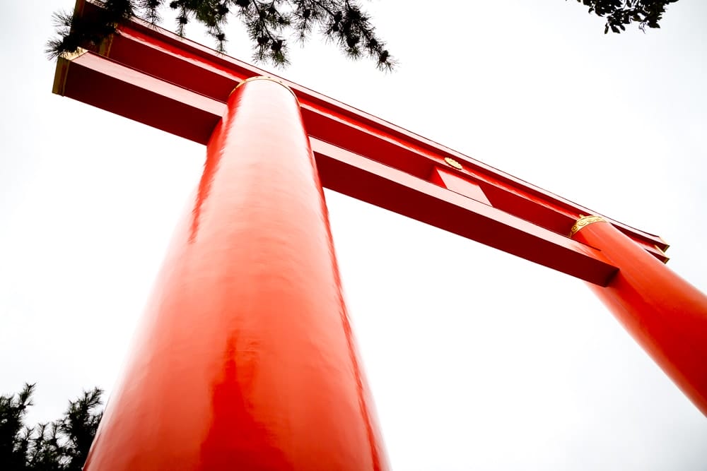 Enormous torii gate, Heian-jingu, Kyoto