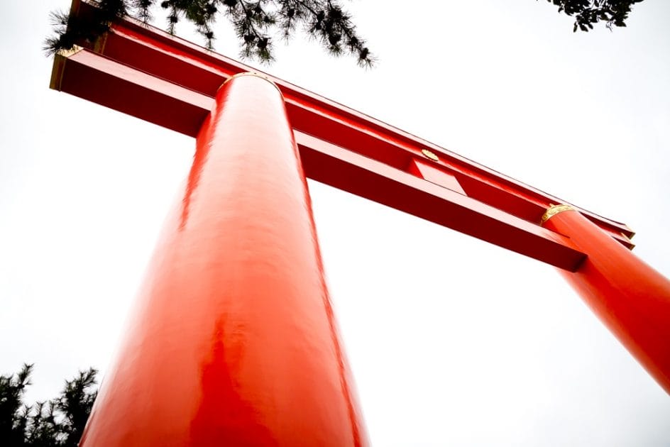 Enormous torii gate, Heian-jingu, Kyoto