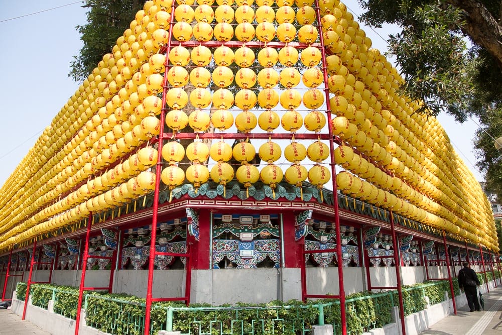 Lanterns at the Taipei Longshan Temple