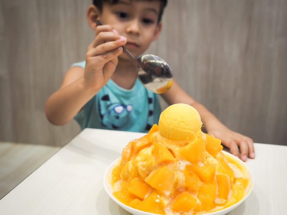 Yongkang street mango shaved ice, one of the best ways to beat the heat in Taipei in August