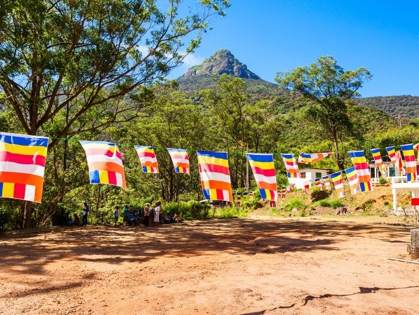 Pilgrimage trail to Adam's Peak in Sri Lanka