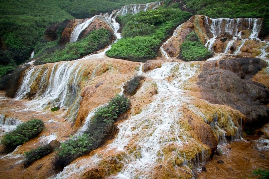 Jinguashi Golden Waterfall Taiwan