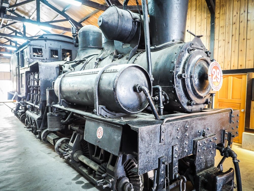 Original steam train from the Alishan Forest Railway