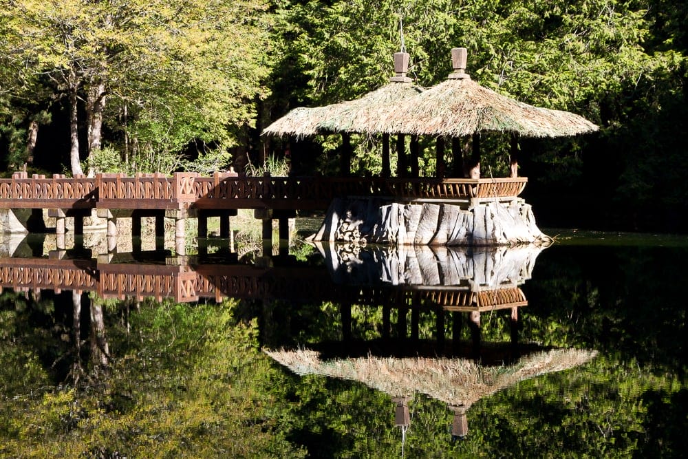 The larger of the two Sister Ponds, Alishan, Taiwan