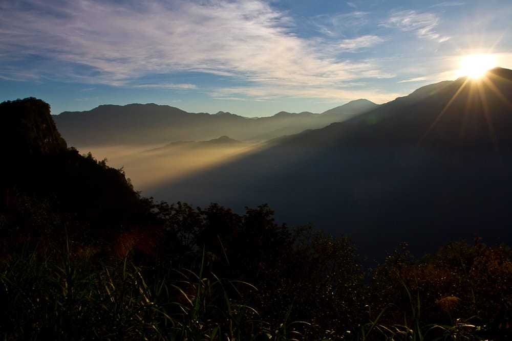 The best place to see the sunrise in Alishan, Taiwan