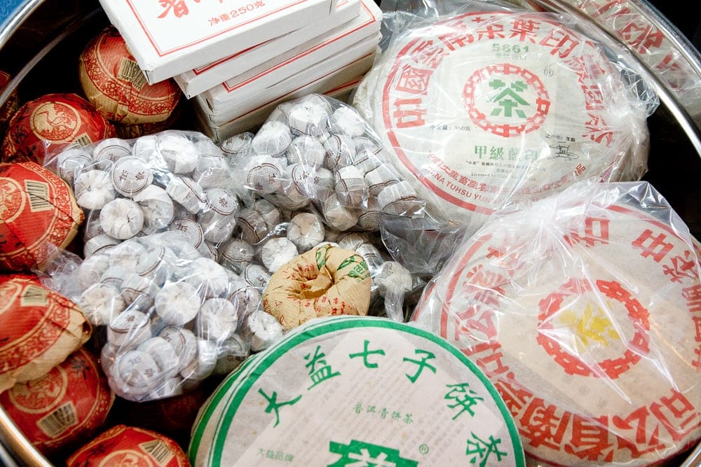 Puer (Pu-erh) tea cakes