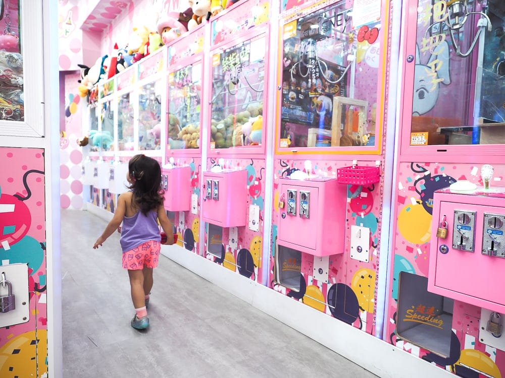 Claw machines in Taiwan