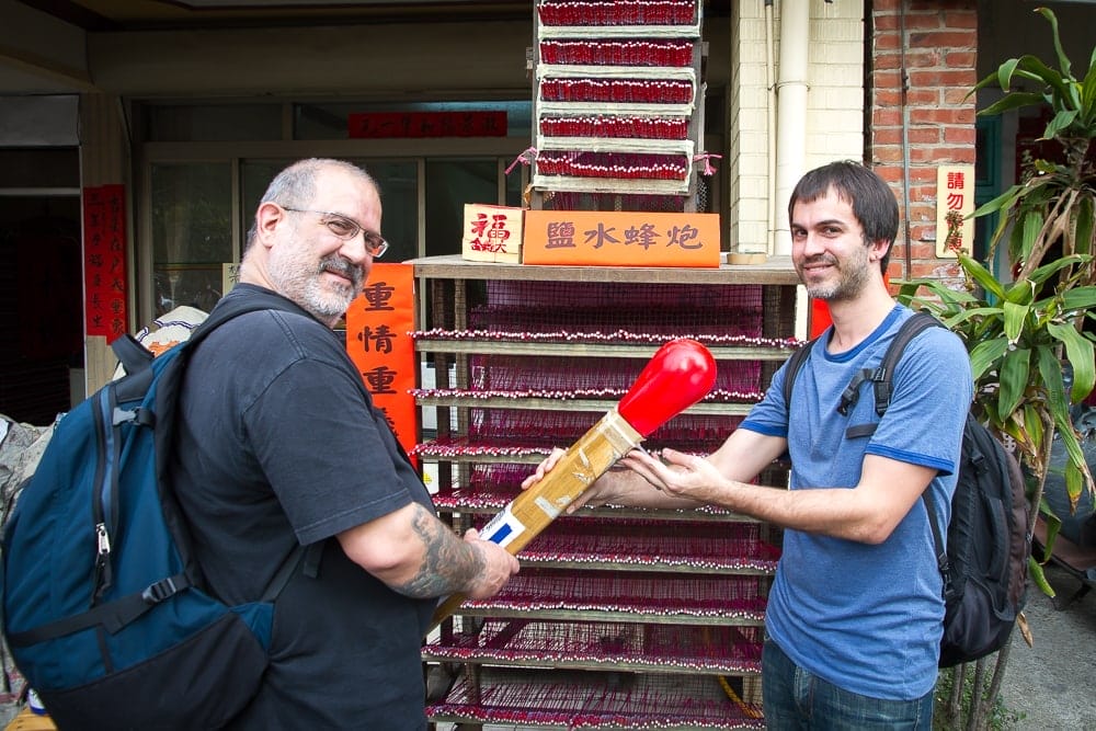 At the Yanshui Fireworks Festival