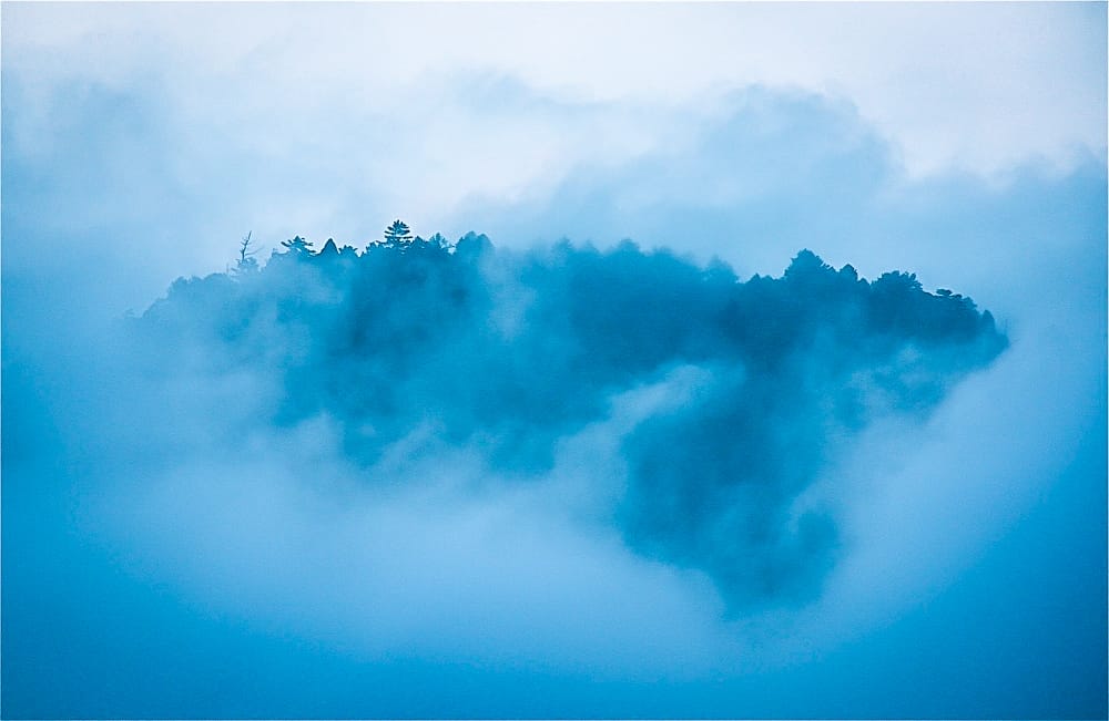 Foggy mountain in Taiwan