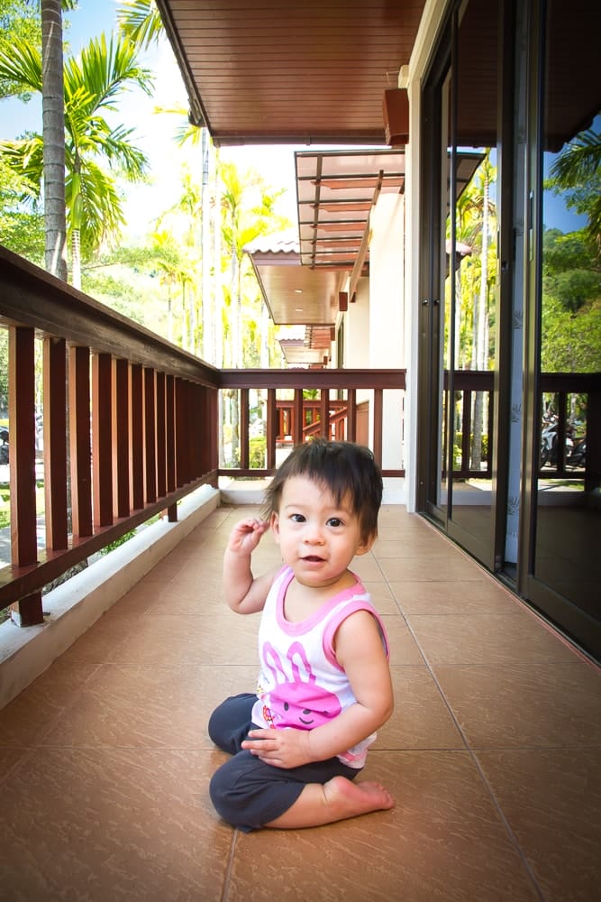 Villa balcony at Kata Noi Resort, Phuket