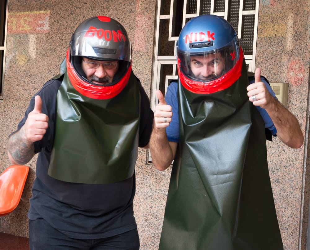 Safety gear for Yanshui Beehive Rockets Festival