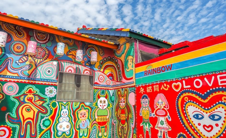 The Rainbow Village in Taichung, Taiwan