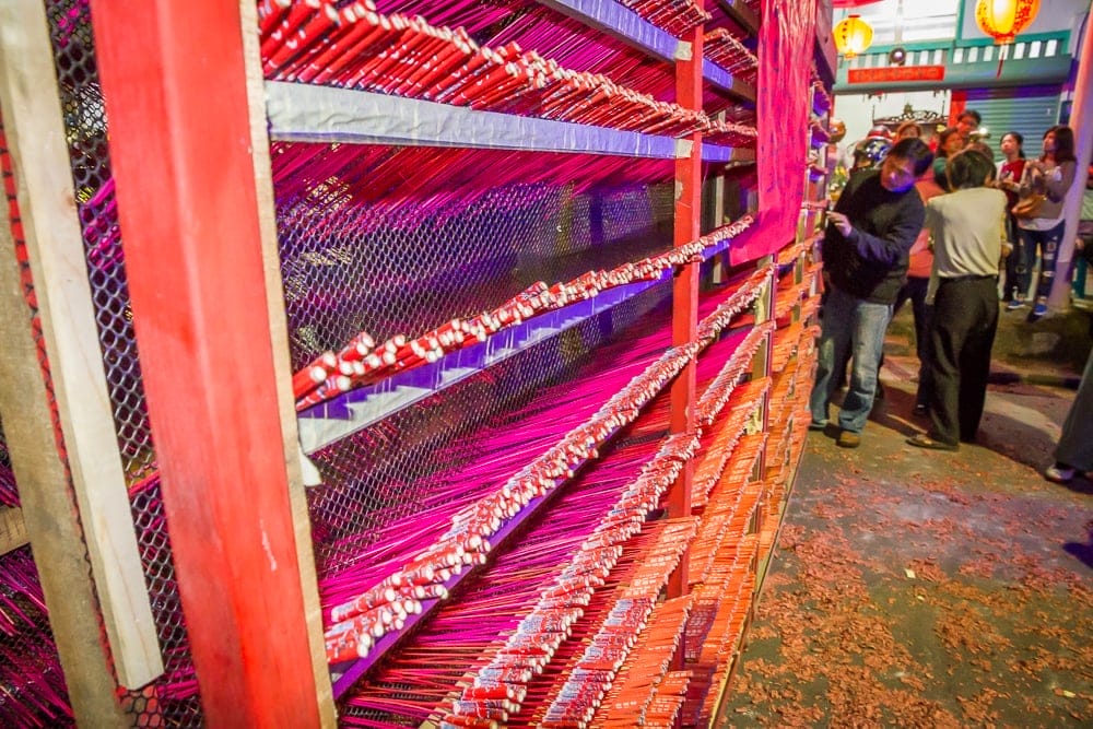 Yanshui fireworks wall