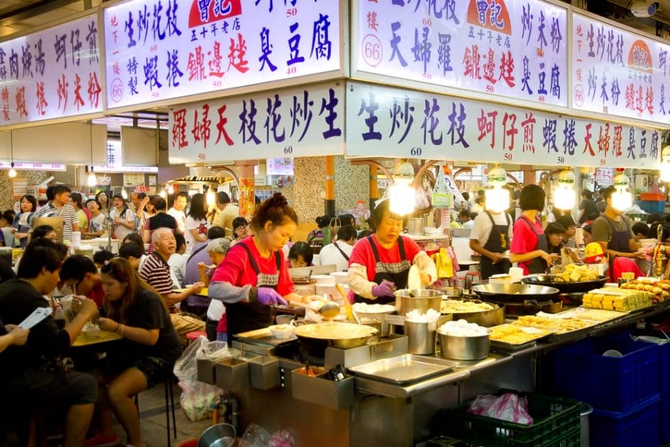 Air conditioned, underground Shilin Night Market Food Court