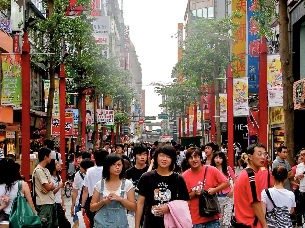 Ximending Night Market (in the daytime)