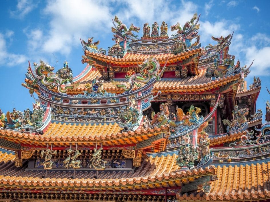 Roof of Songshan Ciyou Temple