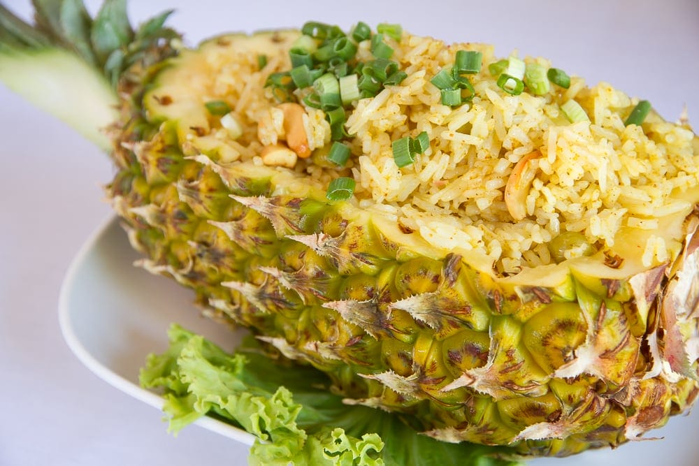 Thai pineapple fried salad