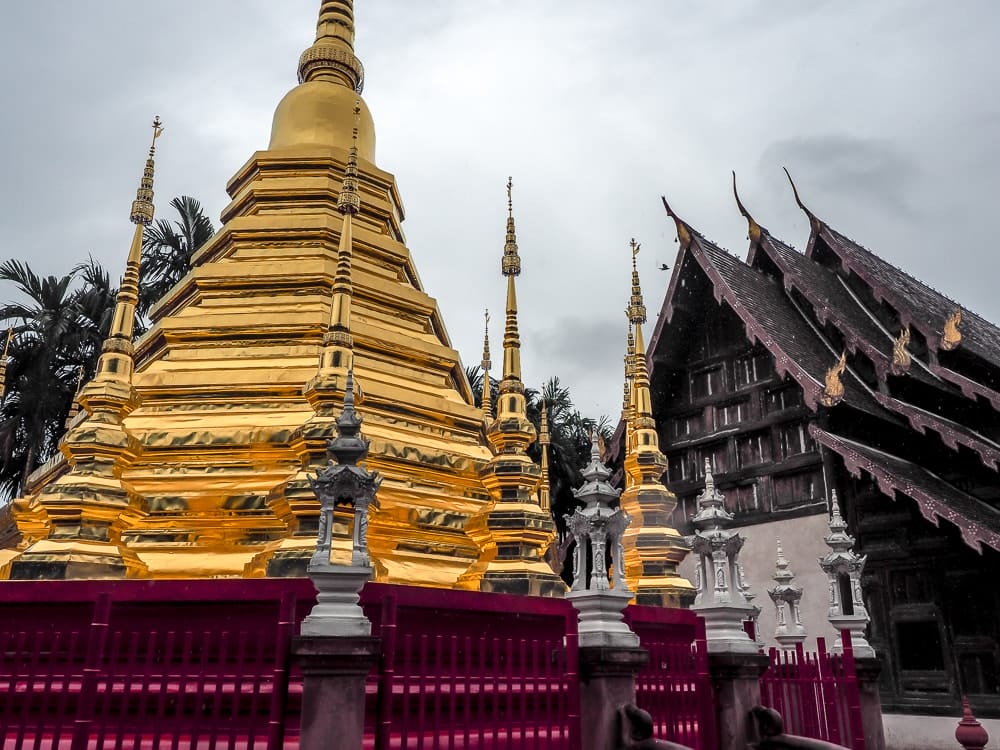 Wat Phan Tao, an old teak temple in the Chiang Mai Old City