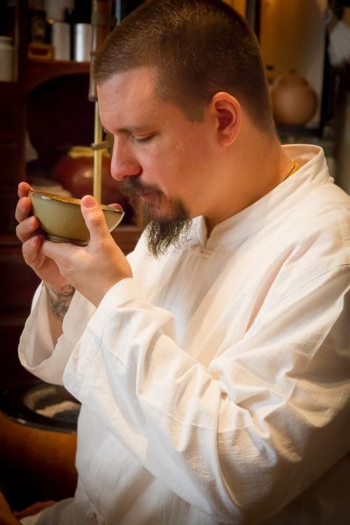 Wu De, the founder of Global Tea Hut