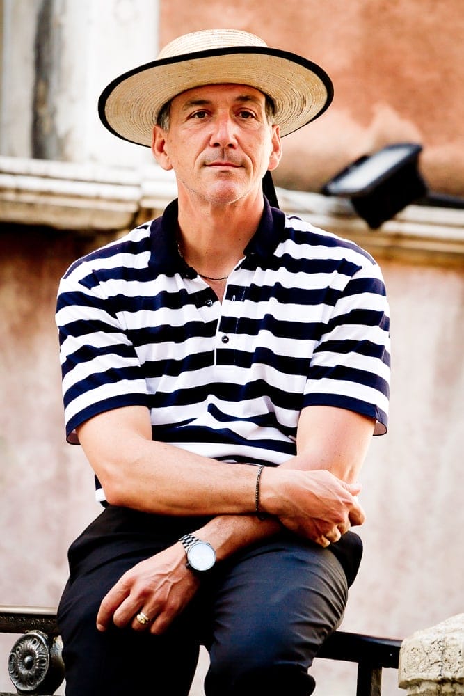 Venice gondola driver