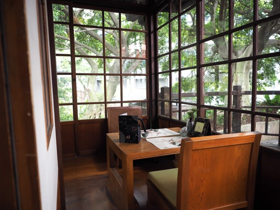 Beitou Museum restaurant table