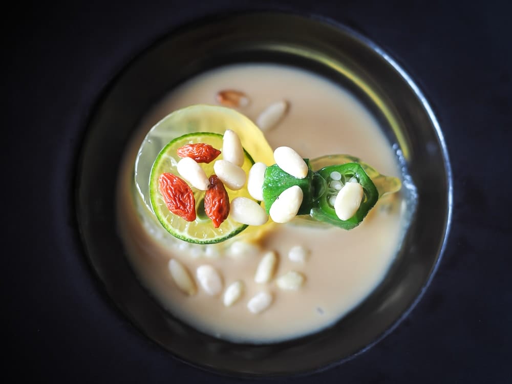 Fancy food in a Beitou Hot Spring hotel