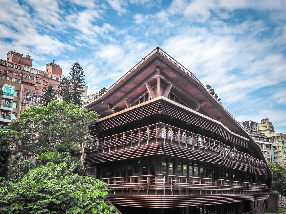 The Beitou Public Library in Beitou Hot Spring Park