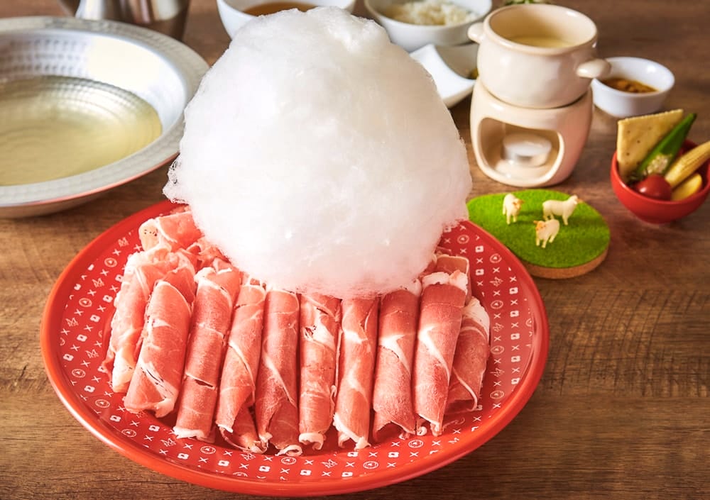 Cotton candy shabu shabu in Akihabara