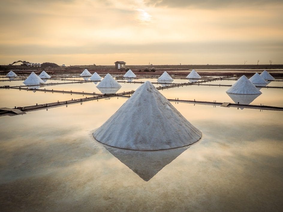 Jingzijiao Wapan Salt Fields, Tainan, Taiwan