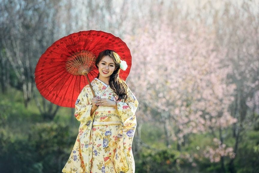 Renting a kimono in Kyoto