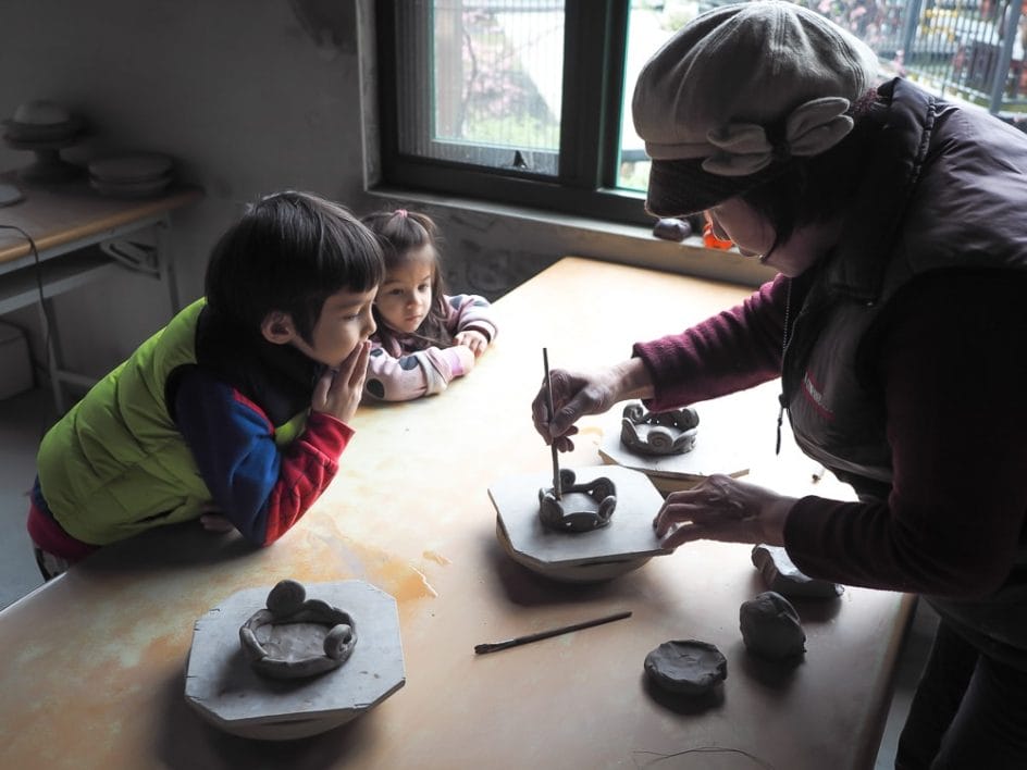 Making pottery in Miaoli, Taiwan