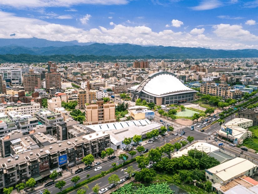 From from above of Miaoli City, Taiwan