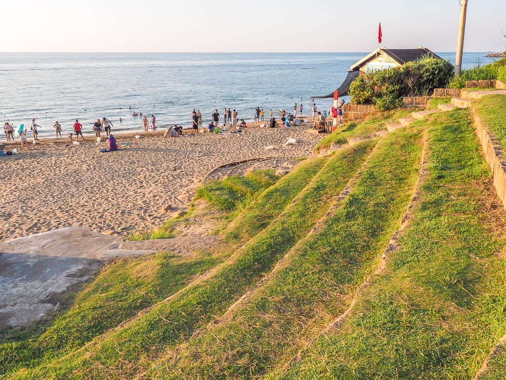 Qianshuiwan, one of the best beaches in Taipei