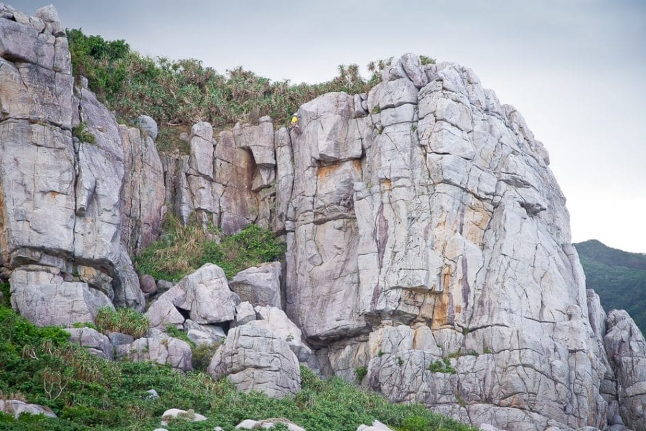 Rock climbing, Longdong, the best place in Taiwan to go rockclimbing
