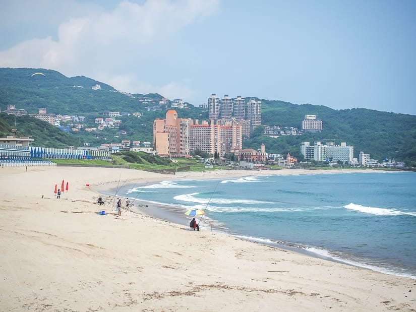 View of Wanli Beach, one of the best beaches in Taiwan