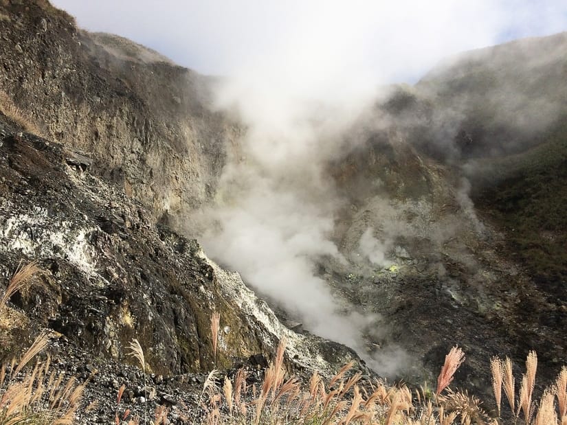 Fumaroles at Yangmingshan in Taipei