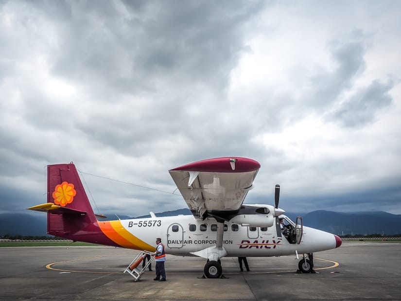 Daily Air flight from Taitung to Orchid Island