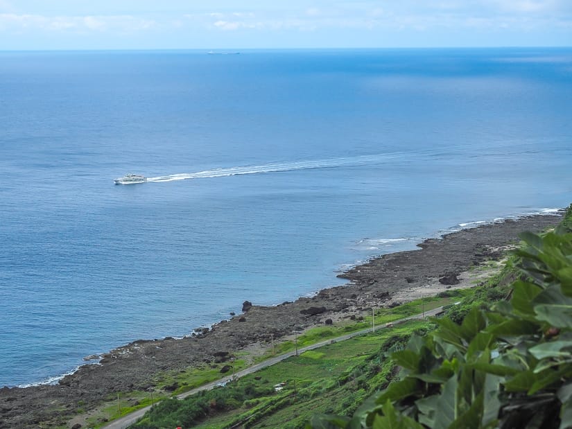 The ferry, the second way for getting to orchid island