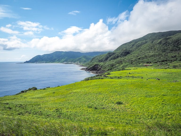 Grassland on Orchid Island, Taiwan in May