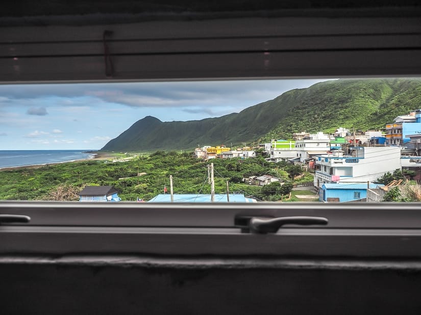 View from room at Lanyu Guesthouse, Orchid Island