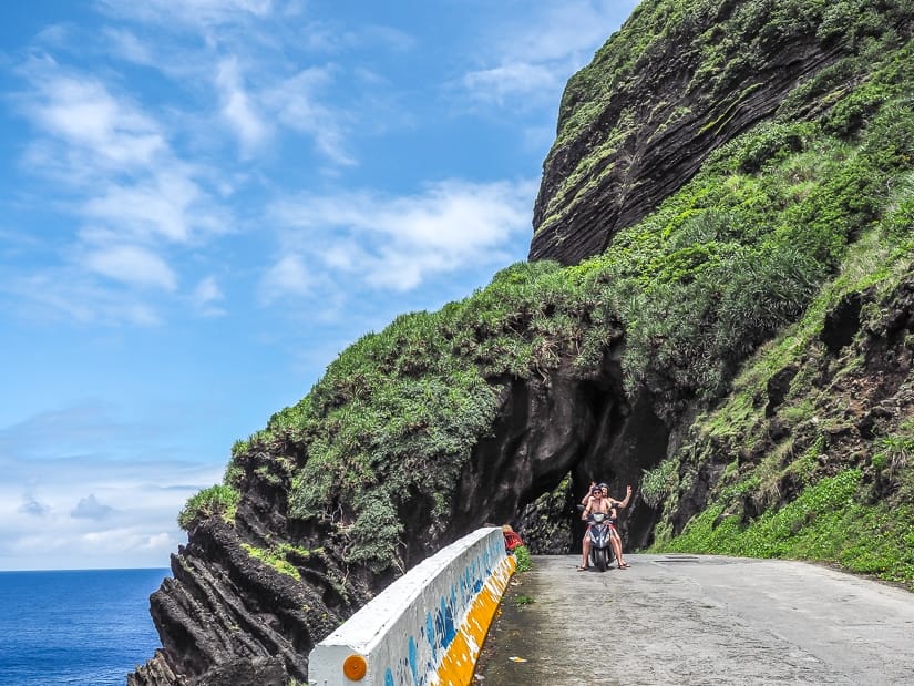 Riding a scooter is the best way to get around Lanyu (Orchid Island)