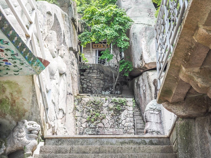Cliff alcove at Seokbulsa Temple