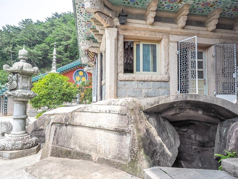 Cave entrance to Main Hall Temple at Seokbul Temple, Busan