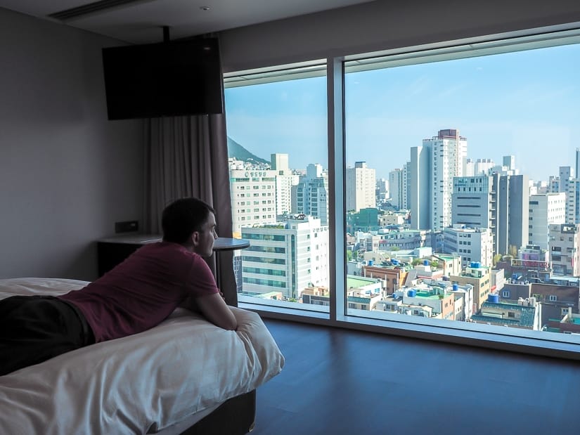 Standard double room at La Valse Hotel, Busan 